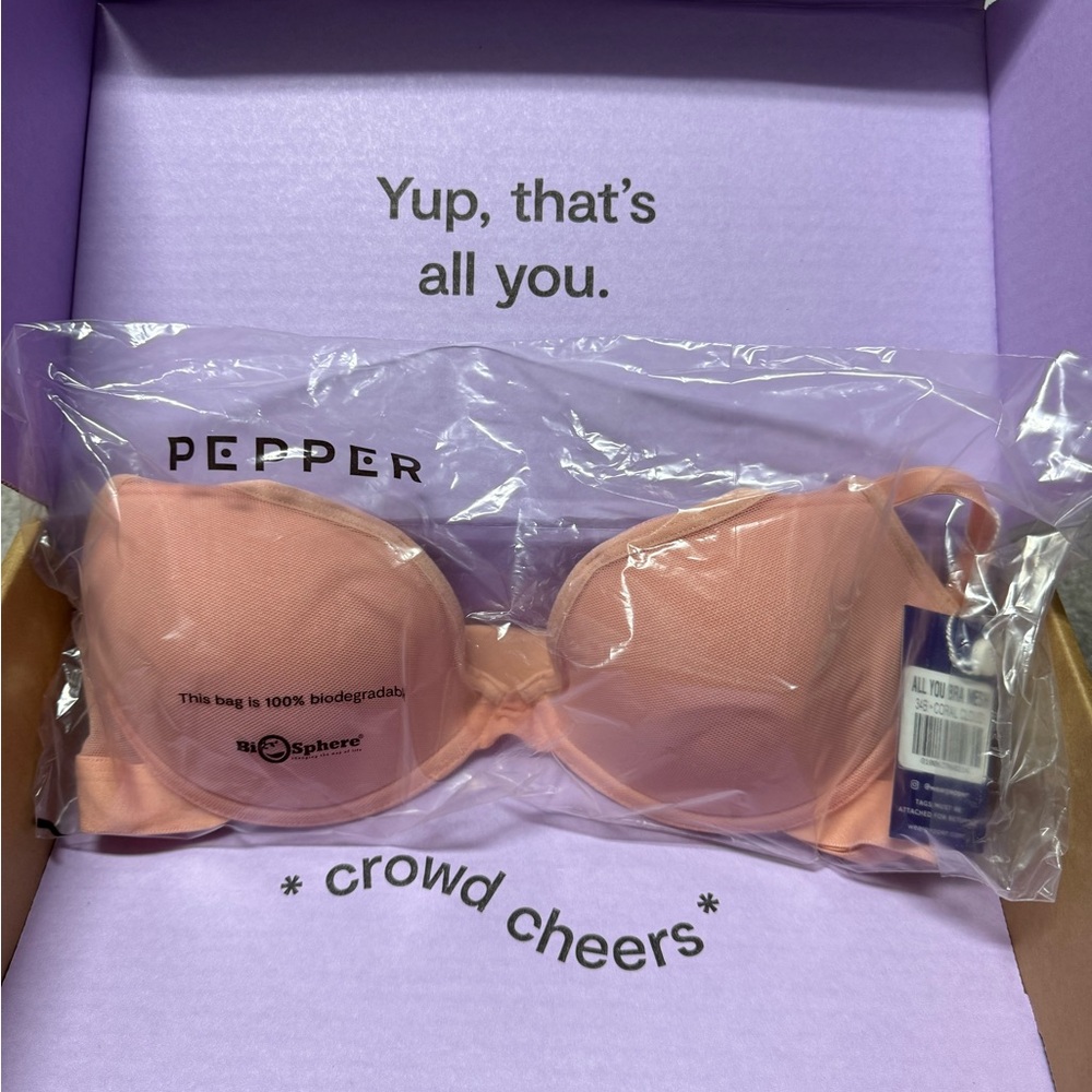 Pepper coral cloud bra